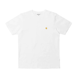 Футболка мужская c коротким рукавом Carhartt WIP WHITE/GOLD I026391